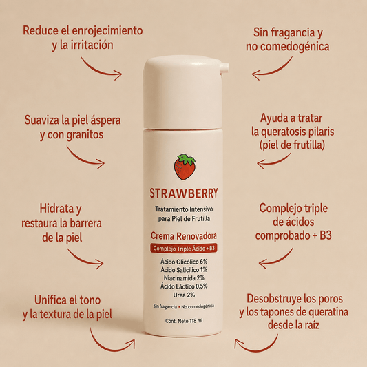 Crema Renovadora para Piel de Frutilla