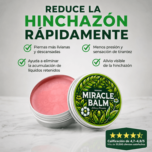 Senzio Miracle Balm | Volvé a sentir tus piernas livianas, sin hinchazón ni pesadez